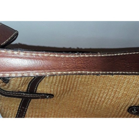 Fossil straw basket weave purse w/pocket - Picture 4 of 5